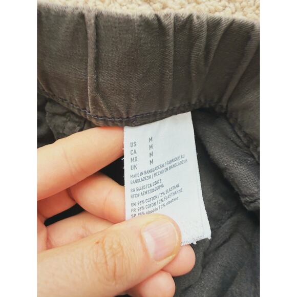 American Eagle Men's Extreme Flex Linen-Blend Pull-On Pants Green M Gorpcore - Picture 6 of 7